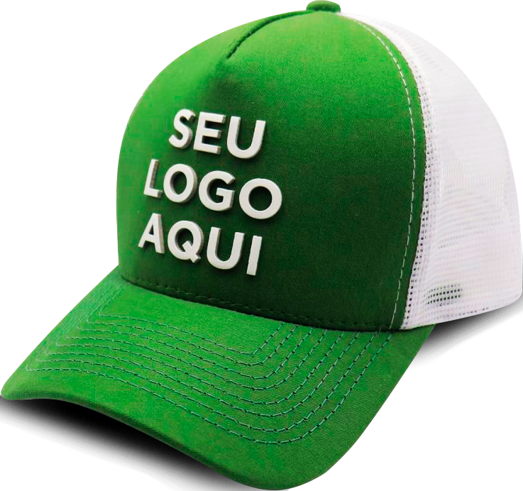 Bone Verde com Sua logo